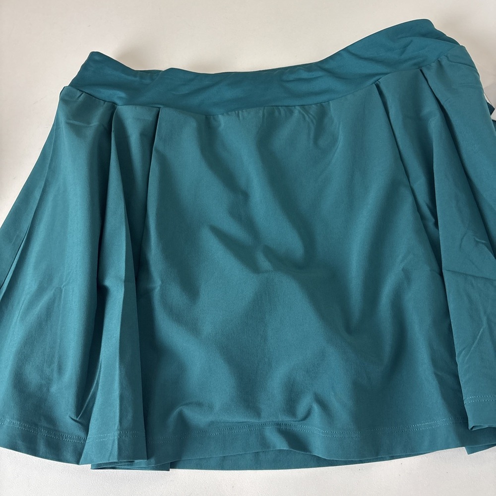 NWT! BEYOND YOGA court advantage tennis Skirt Skort womens size medium teal - Picture 3 of 14